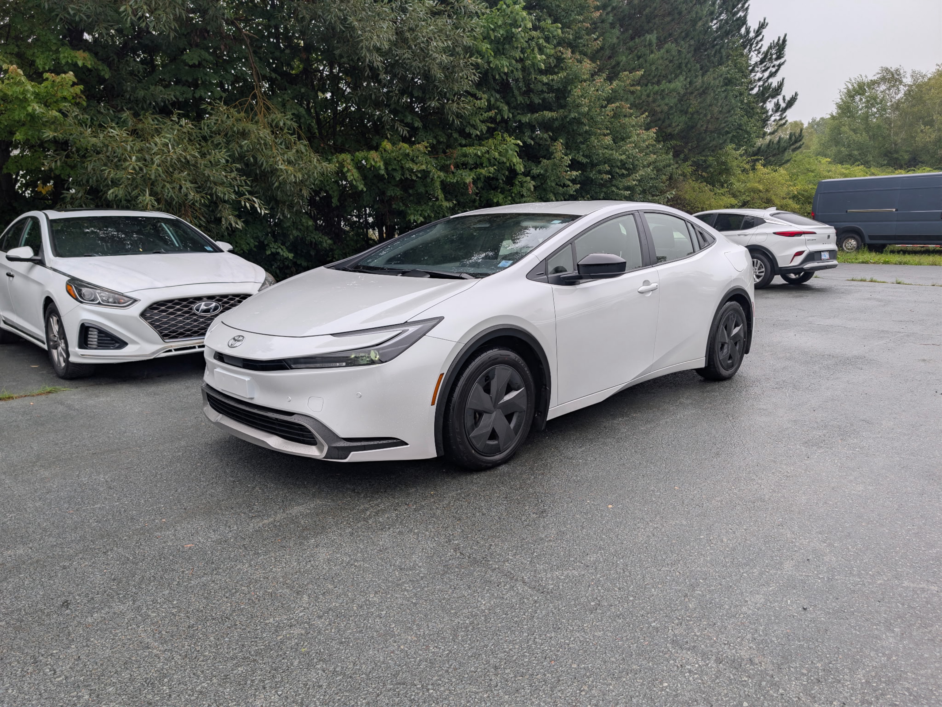 White 2026 Toyota Prius Plug-In Hybrid Hatchback Front-Wheel Drive Continuously Variable Transmission