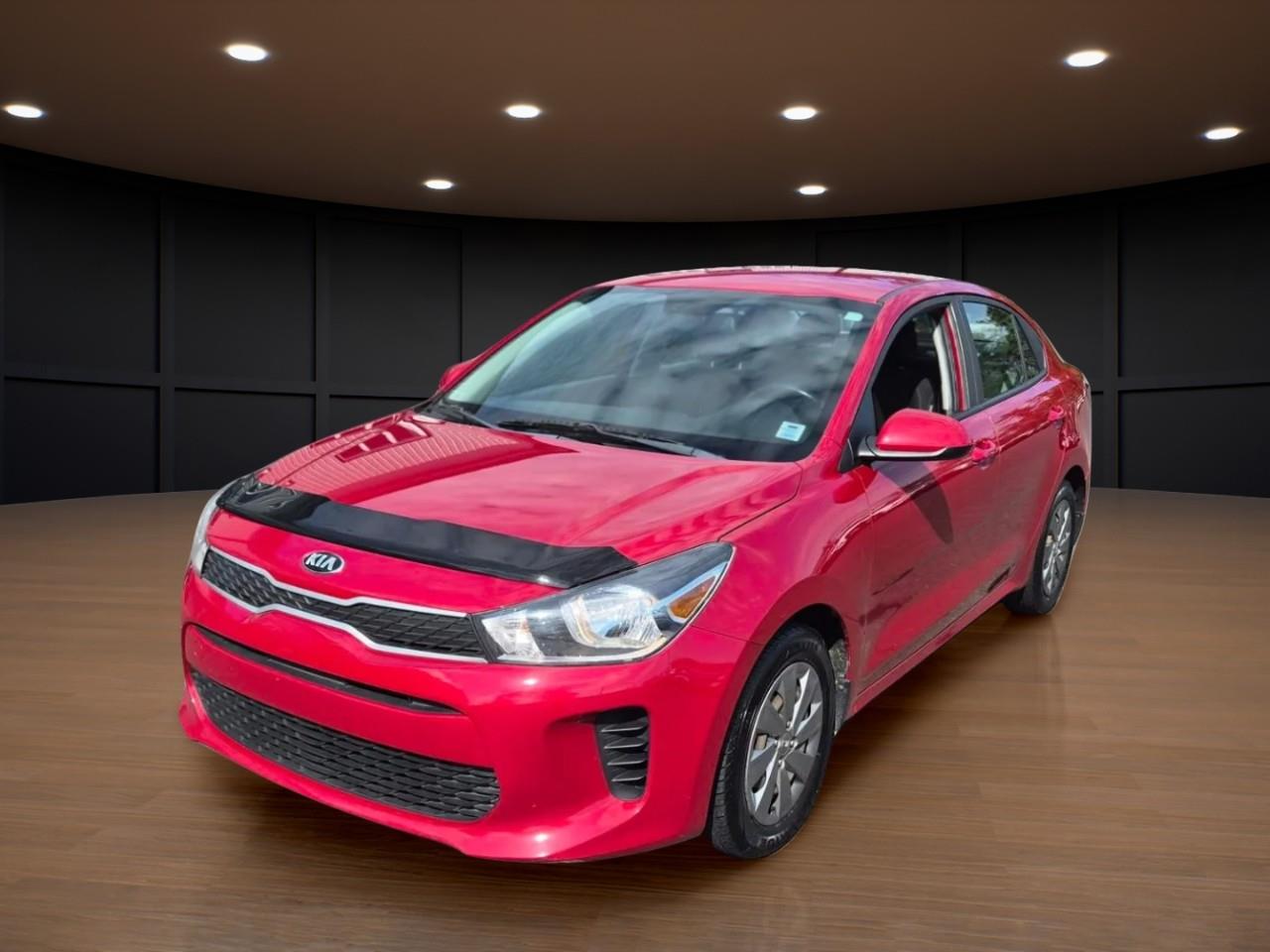 Red 2020 Kia Rio Sedan Continuously Variable Transmission