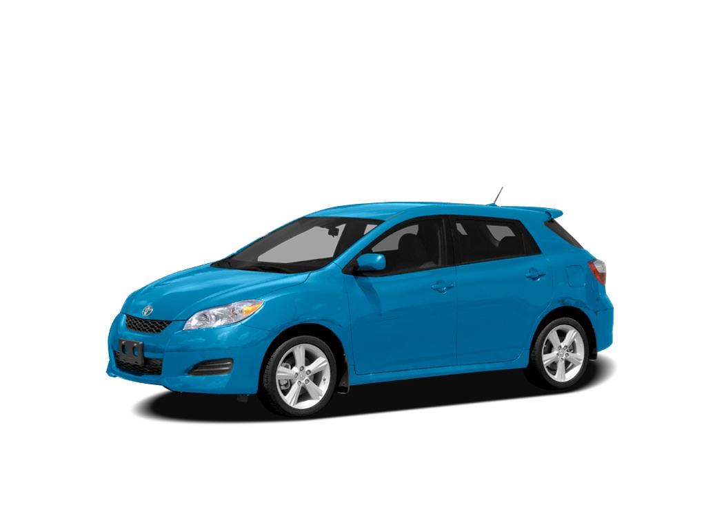 Blue 2010 Toyota Matrix Hatchback Front-Wheel Drive 4-Speed Automatic