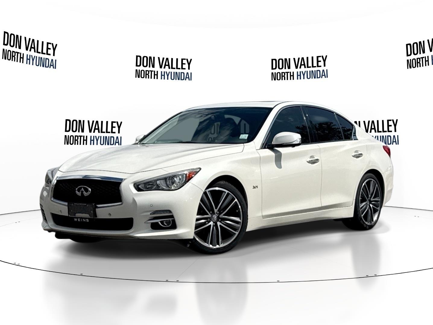 White 2016 INFINITI Q50 Sedan All-Wheel Drive 7-Speed Automatic