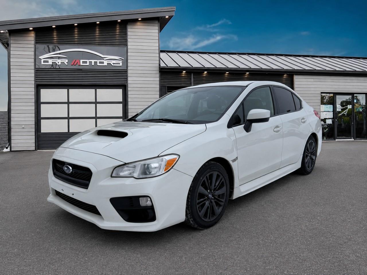 White 2016 Subaru WRX Sedan All-Wheel Drive 6-Speed Manual