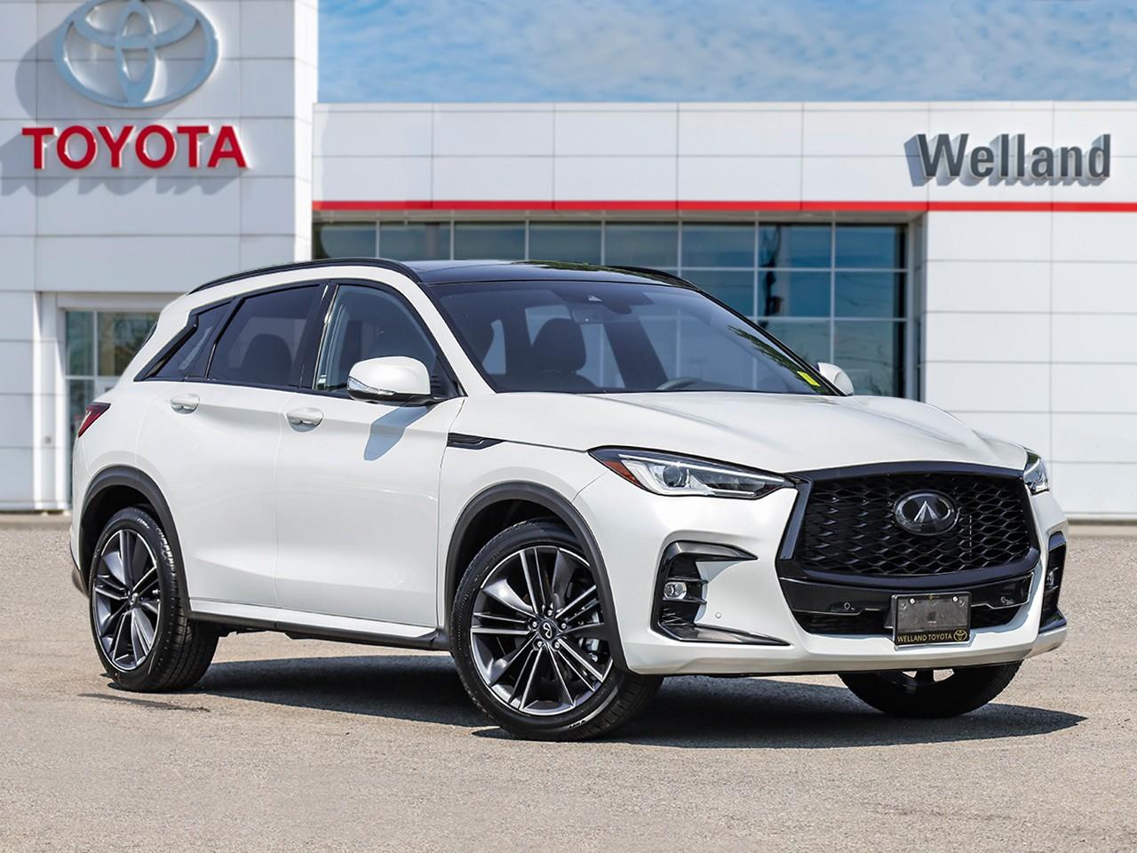 White 2025 INFINITI QX50 SUV / Crossover All-Wheel Drive Continuously Variable Transmission