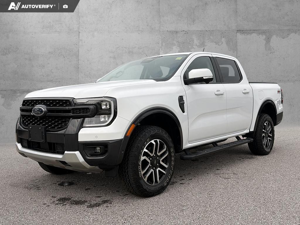 White 2024 Ford Ranger Pickup Truck Four-Wheel Drive Automatic