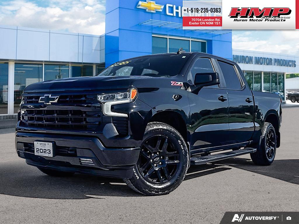 Black 2023 Chevrolet Silverado 1500 Pickup Truck Four-Wheel Drive Automatic