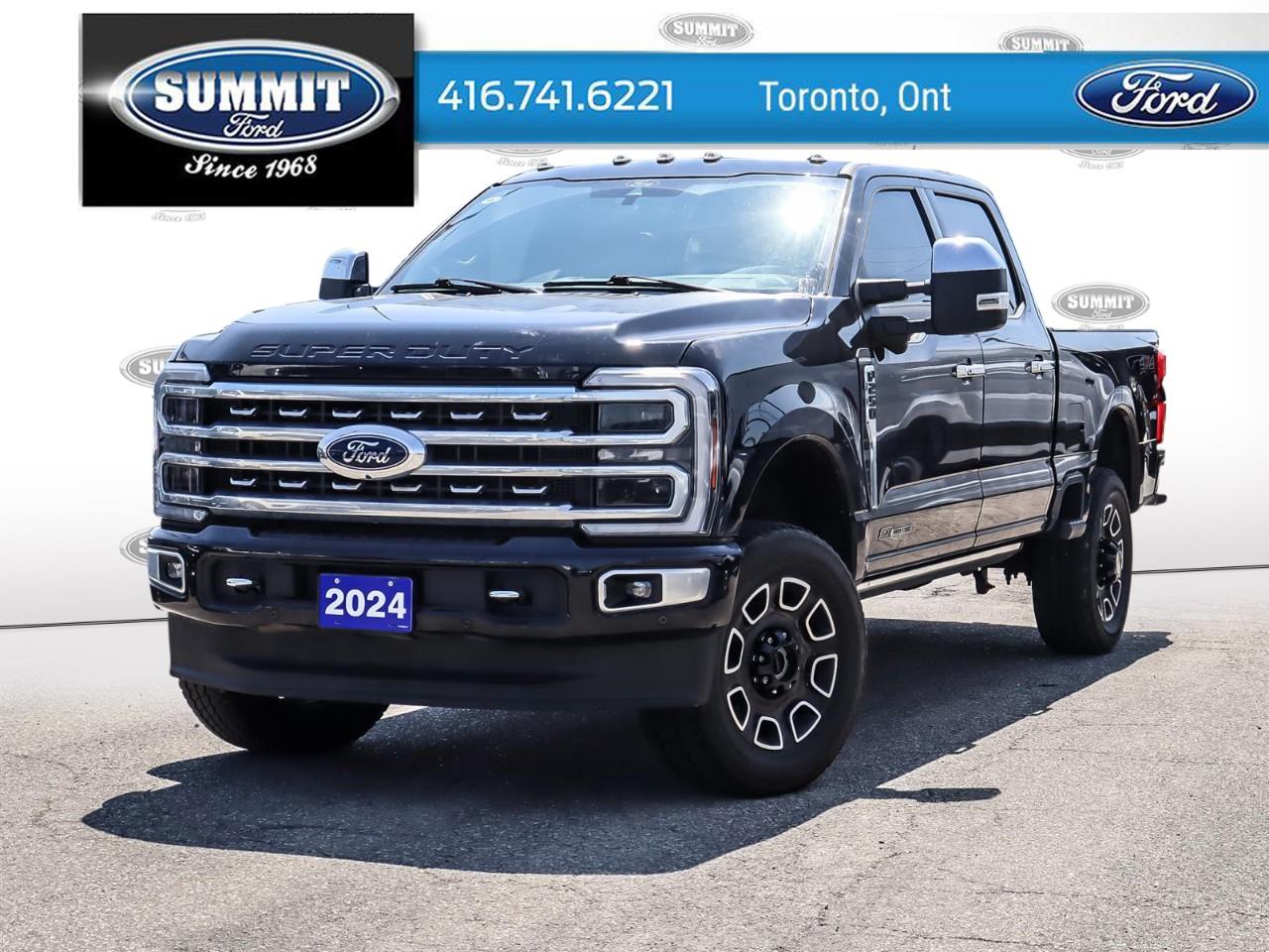 Black 2024 Ford F-250 Super Duty Pickup Truck Four-Wheel Drive Automatic