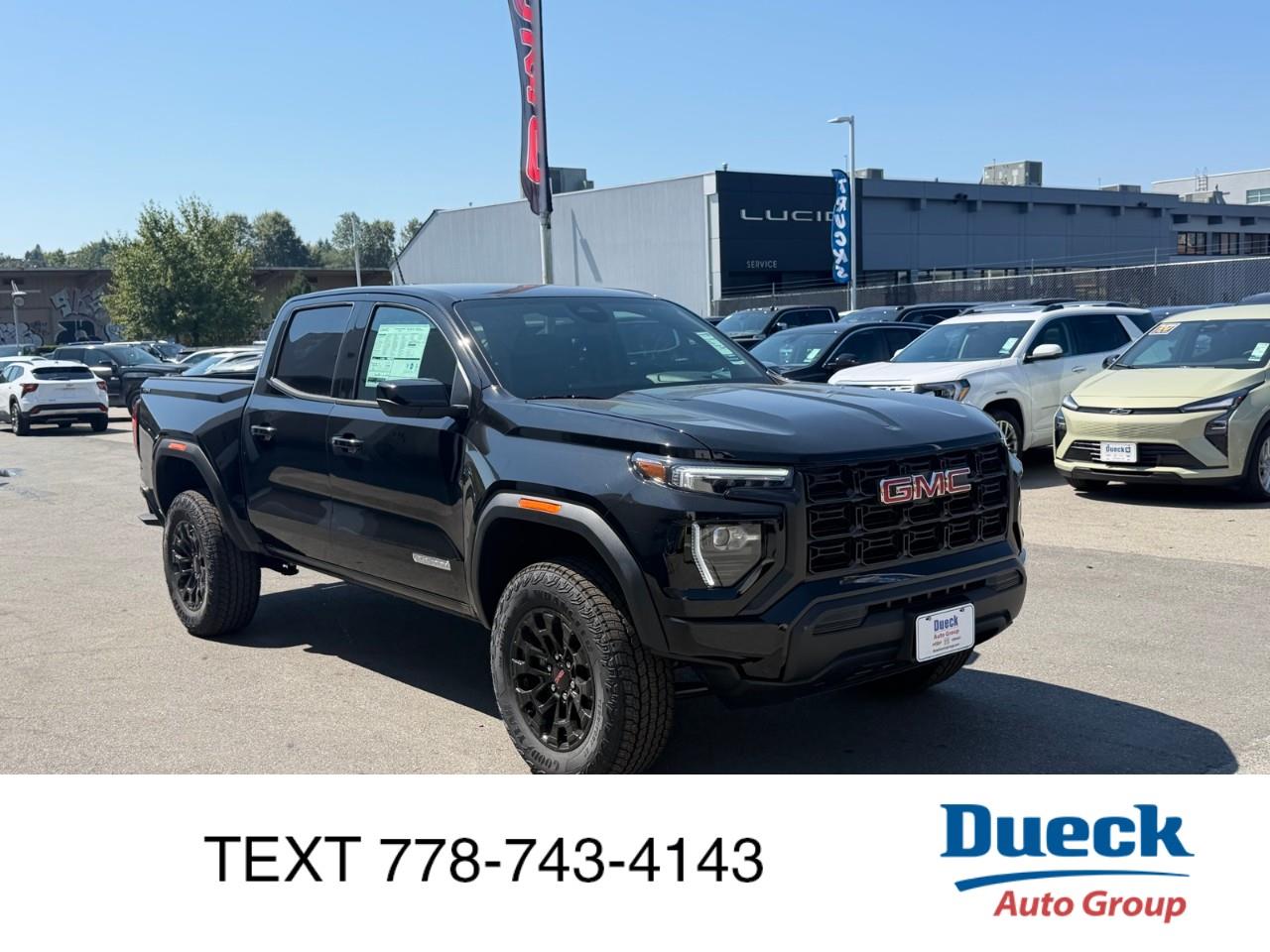 Black 2026 GMC Canyon Pickup Truck Four-Wheel Drive 8-Speed Automatic