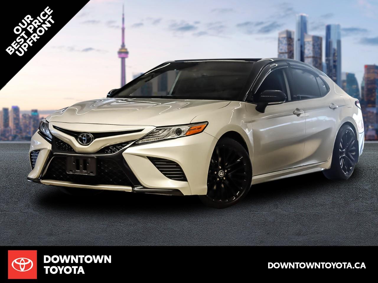 White 2020 Toyota Camry Sedan Front-Wheel Drive 8-Speed Automatic