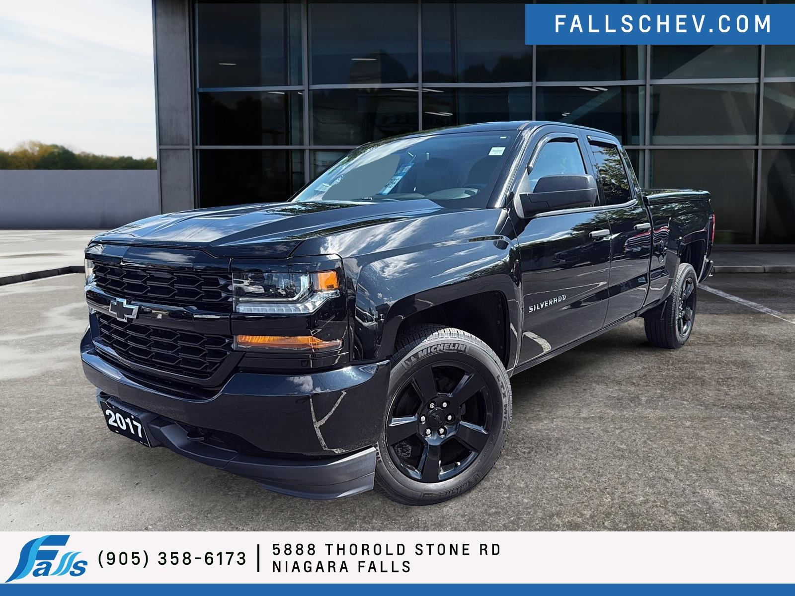 Black 2017 Chevrolet Silverado 1500 Pickup Truck Four-Wheel Drive 6-Speed Automatic