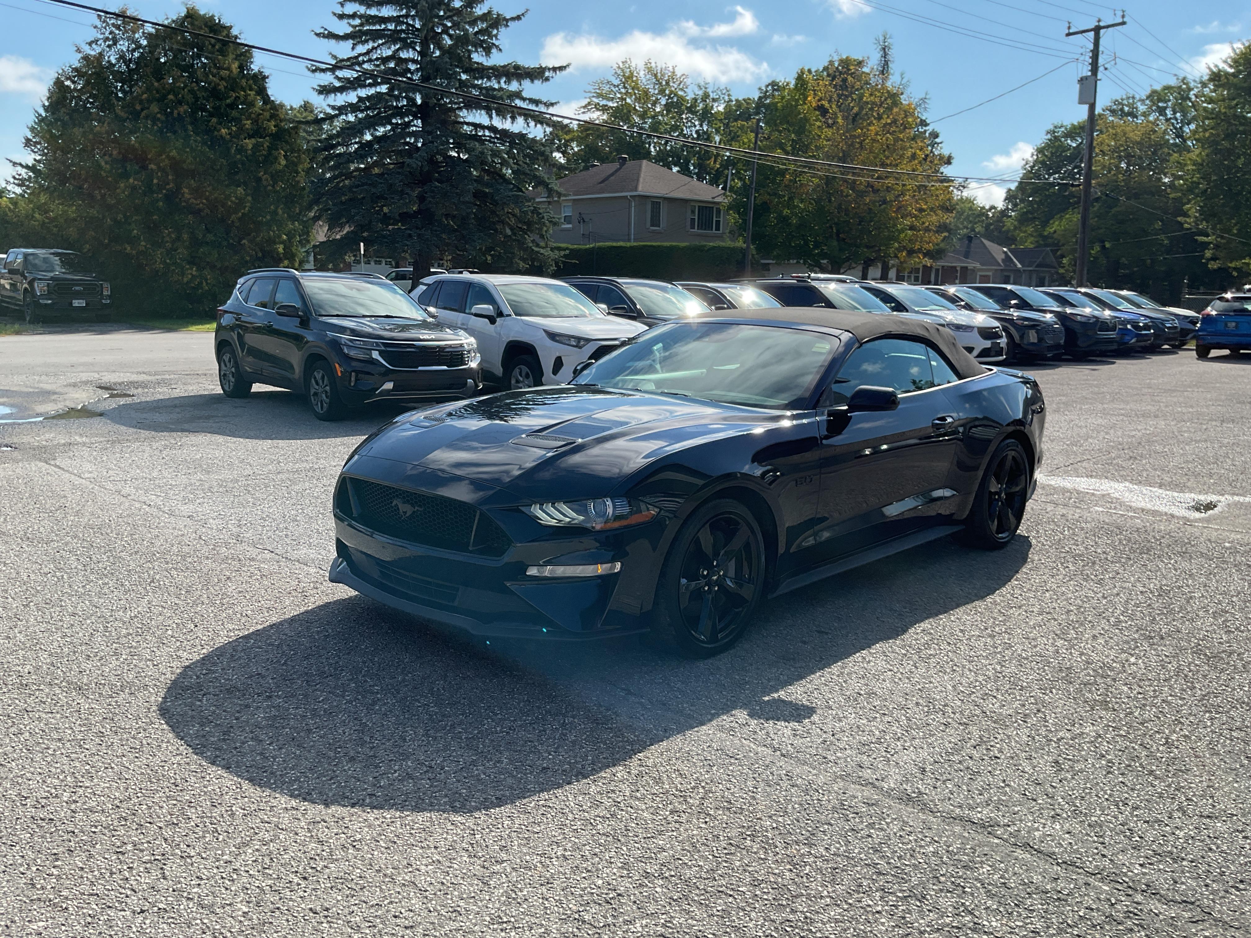 Black 2021 Ford Mustang Convertible Rear-Wheel Drive 6-Speed Manual