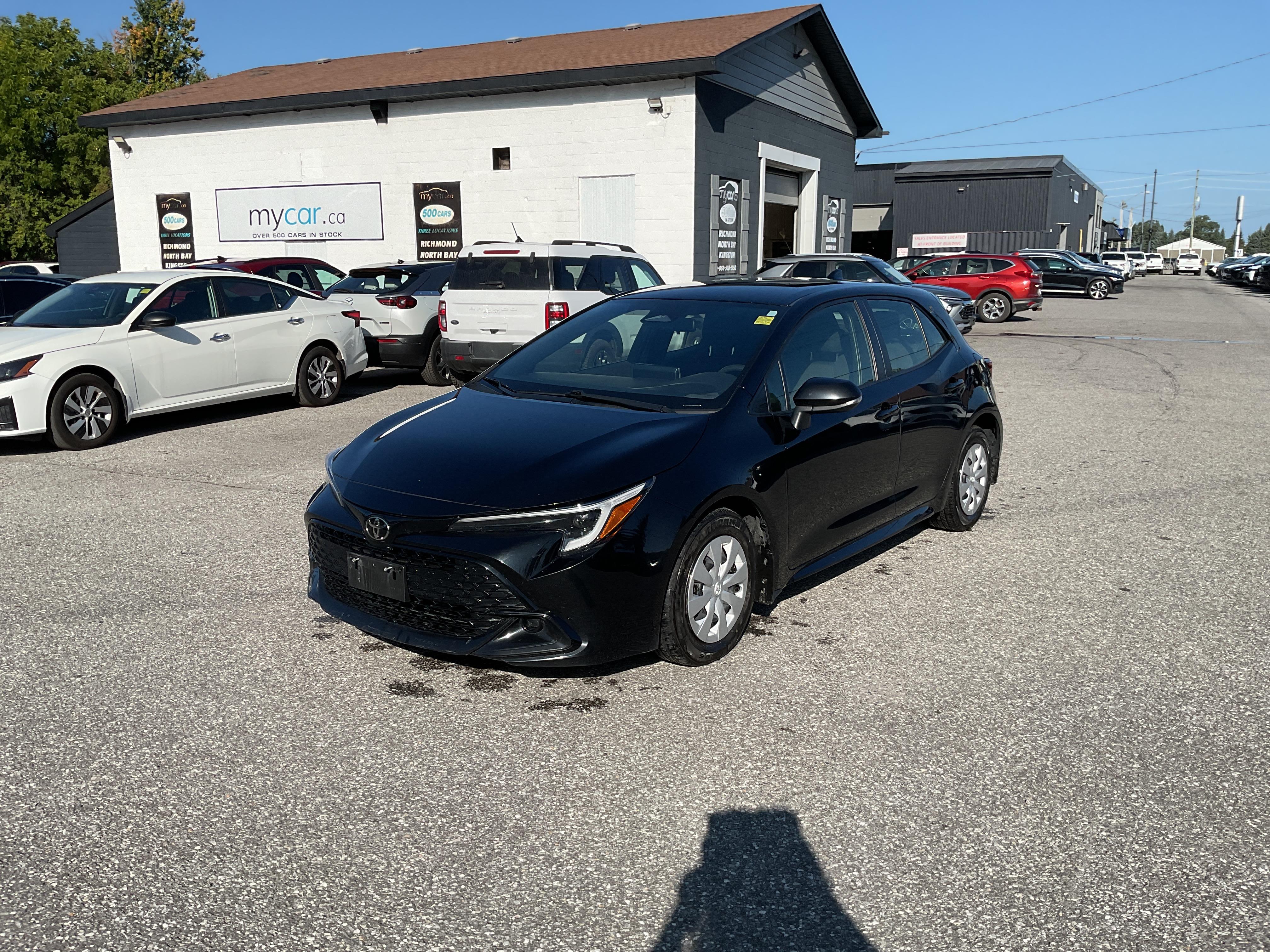 Black 2024 Toyota Corolla Hatchback Continuously Variable Transmission