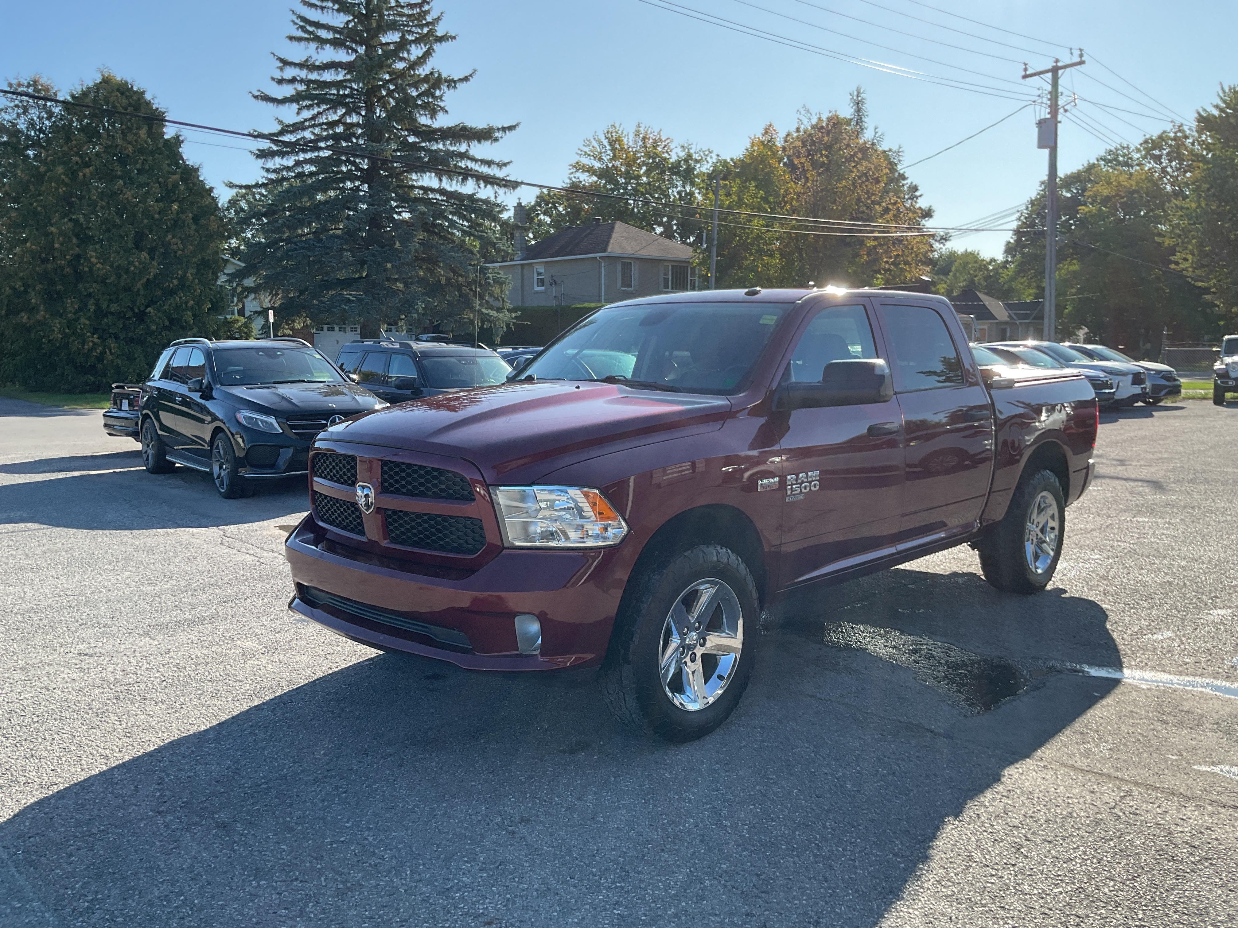 Red 2021 RAM 1500 Pickup Truck Four-Wheel Drive 8-Speed Automatic