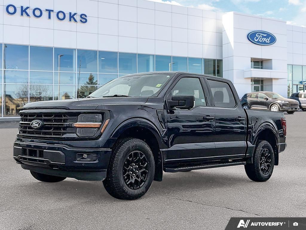 Black 2024 Ford F-150 Pickup Truck Four-Wheel Drive Automatic
