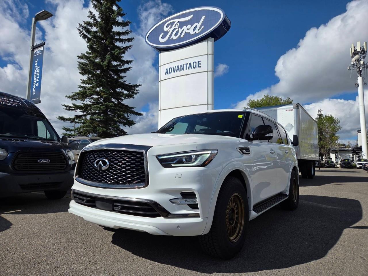 White 2022 INFINITI QX80 SUV / Crossover All-Wheel Drive 7-Speed Automatic