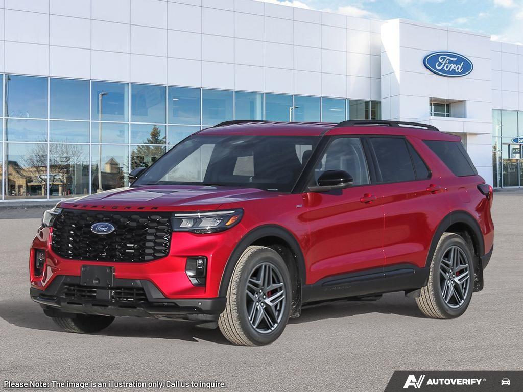 Red 2026 Ford Explorer SUV / Crossover All-Wheel Drive Automatic