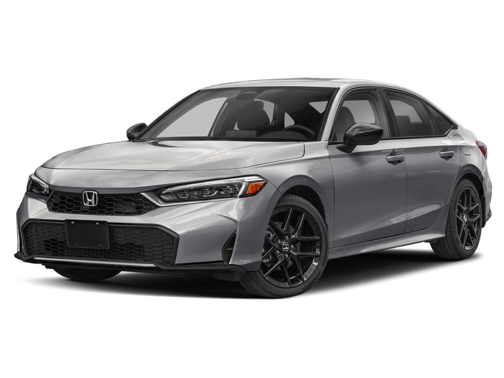 Silver 2026 Honda Civic Hybrid Sedan Front-Wheel Drive Continuously Variable Transmission