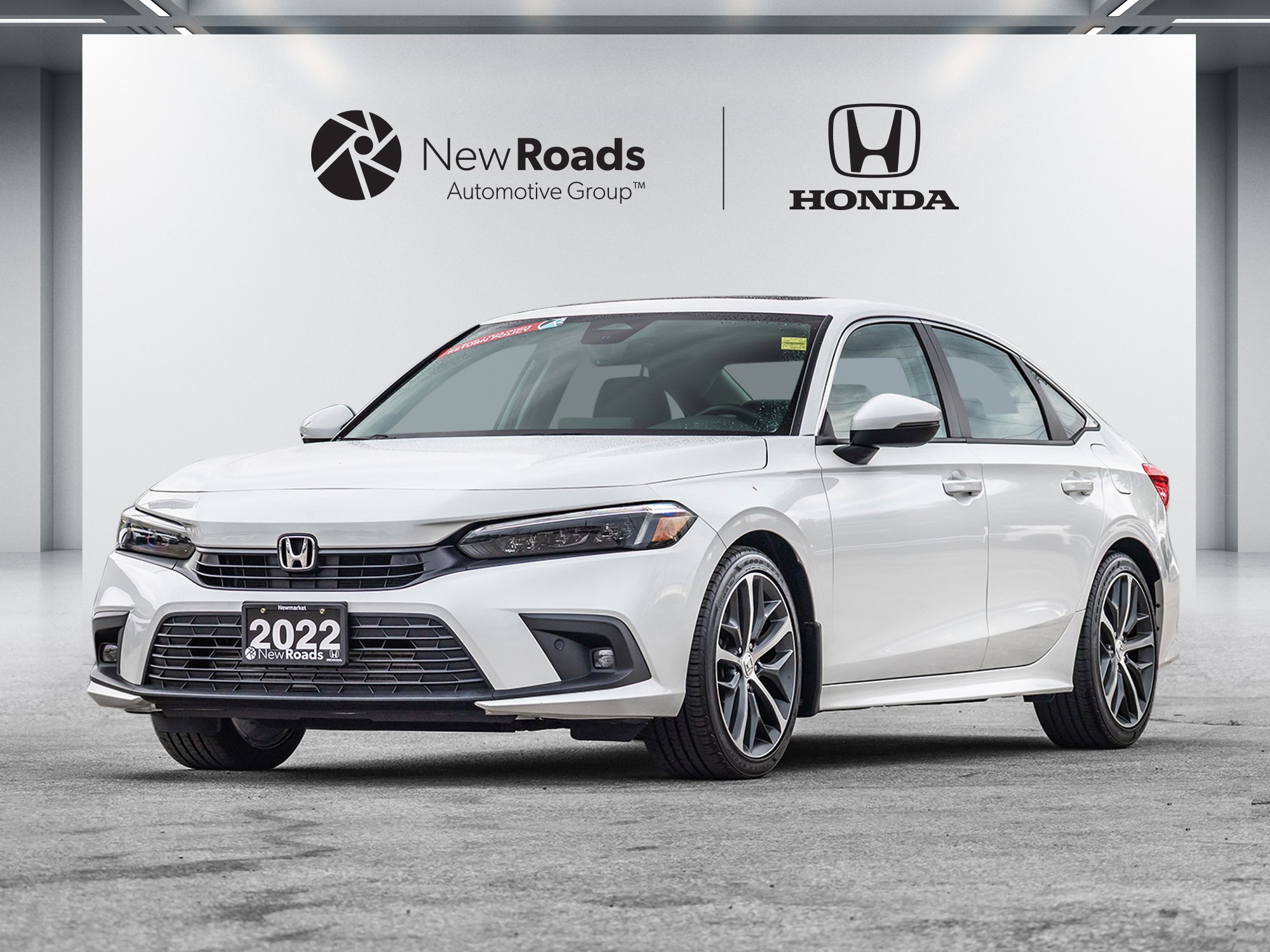Silver 2022 Honda Civic Sedan Front-Wheel Drive Continuously Variable Transmission