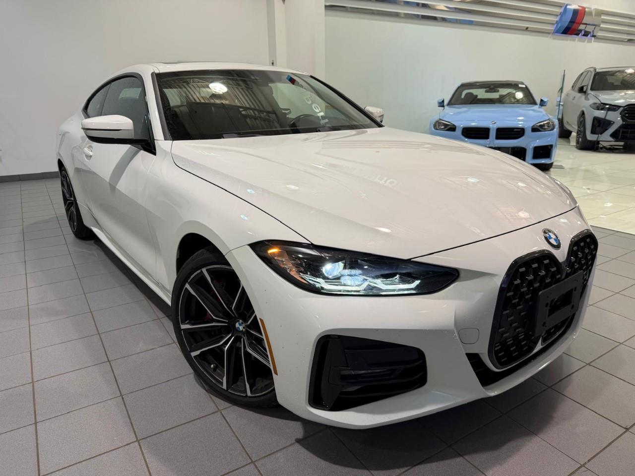 White 2023 BMW 4 Series Coupe All-Wheel Drive 8-Speed Automatic