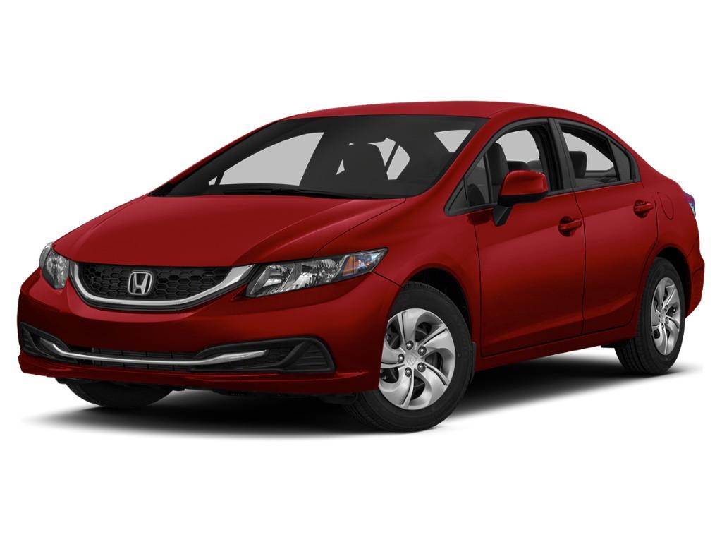 Red 2013 Honda Civic Sedan Front-Wheel Drive 5-Speed Automatic