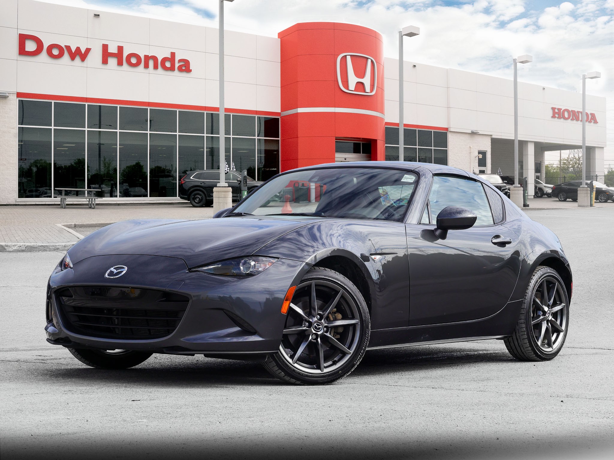 Gray 2017 Mazda MX-5 Convertible 6-Speed Manual