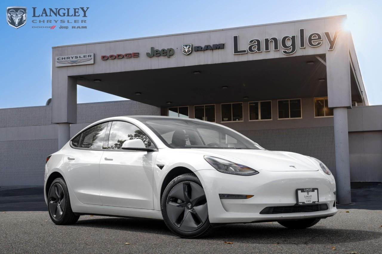 White 2021 Tesla Model 3 Sedan Rear-Wheel Drive 1-Speed Automatic
