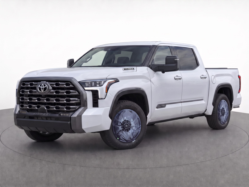 White 2026 Toyota Tundra Hybrid Pickup Truck Four-Wheel Drive Automatic
