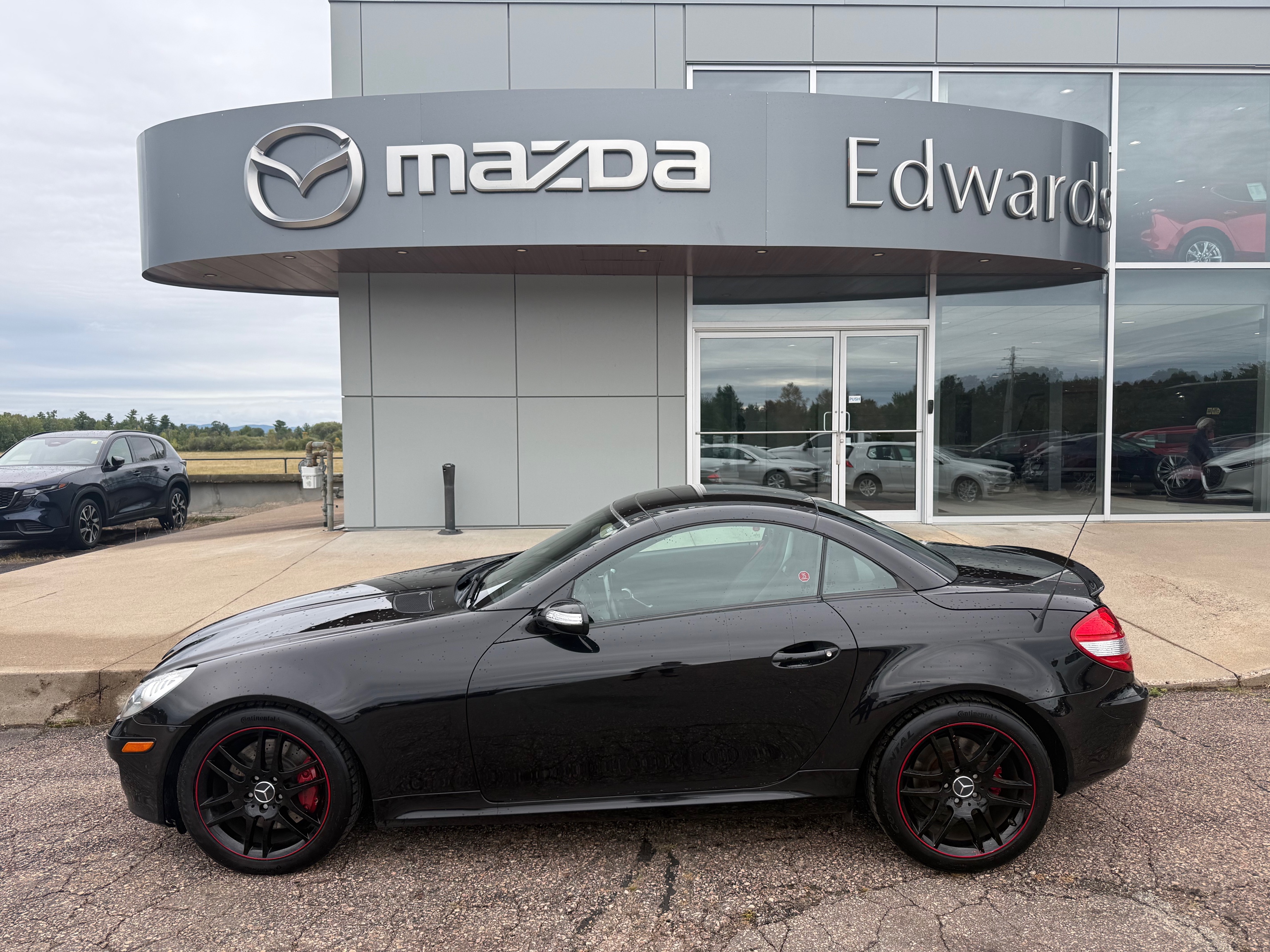 Black 2008 Mercedes-Benz SLK Convertible  7-Speed Automatic