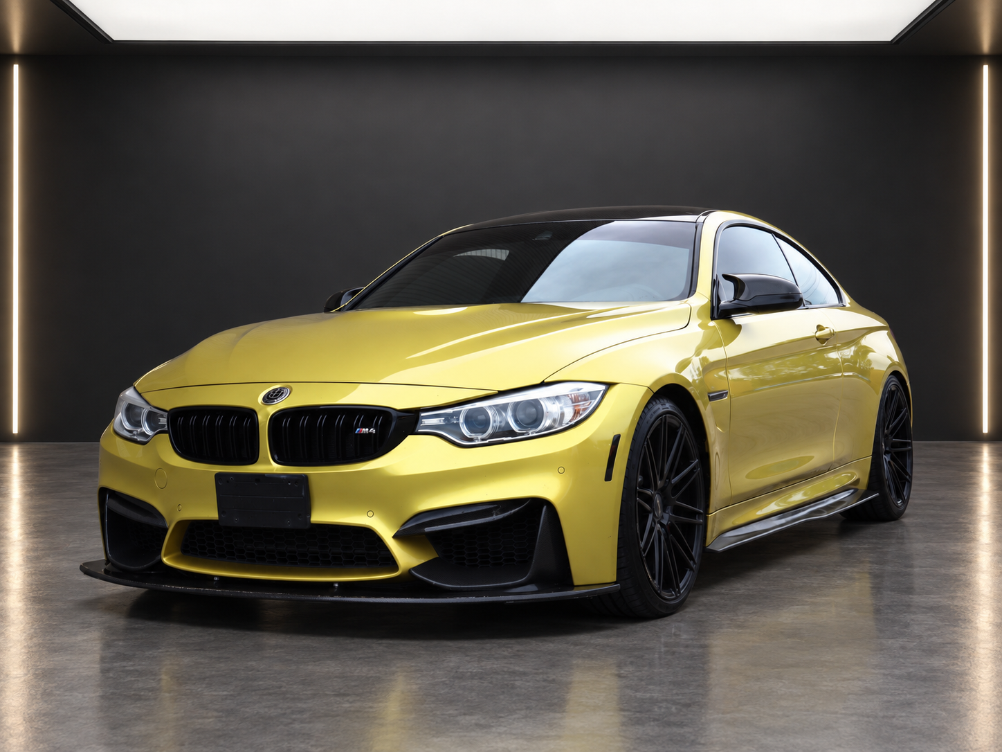 Yellow 2016 BMW M4 Coupe Rear-Wheel Drive 7-Speed Automatic