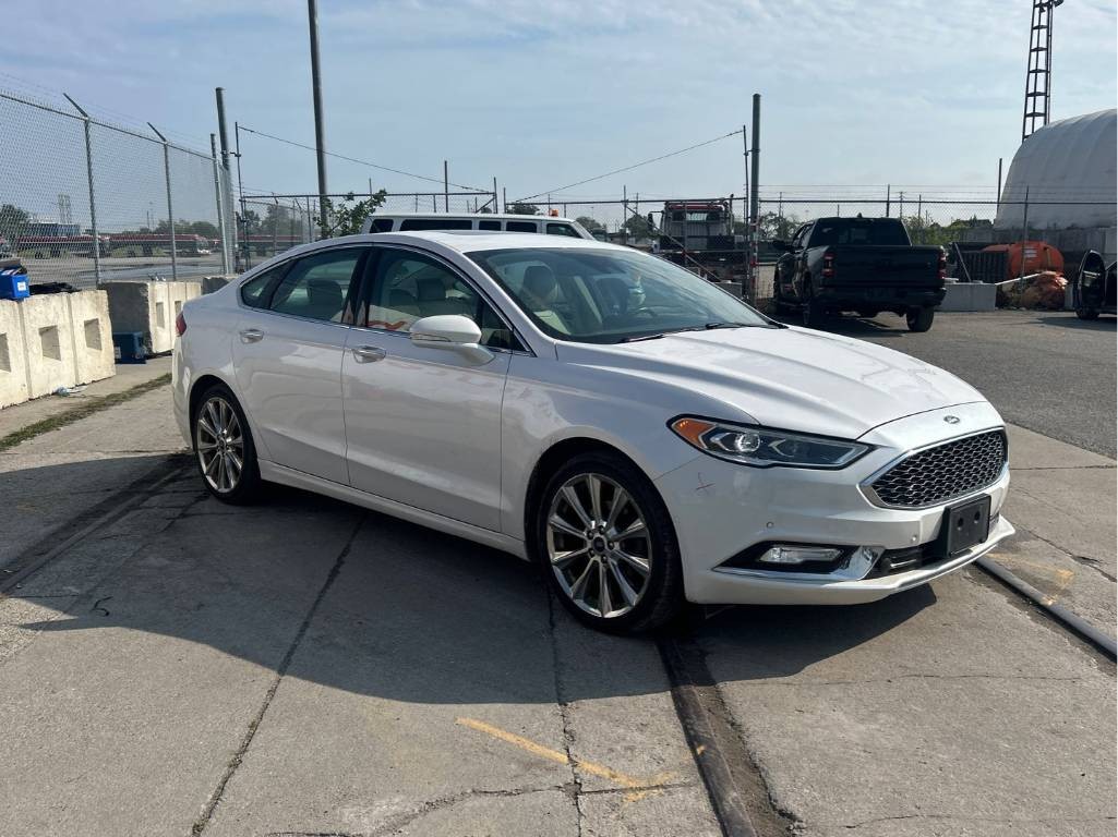 White 2017 Ford Fusion Sedan All-Wheel Drive 6-Speed Automatic