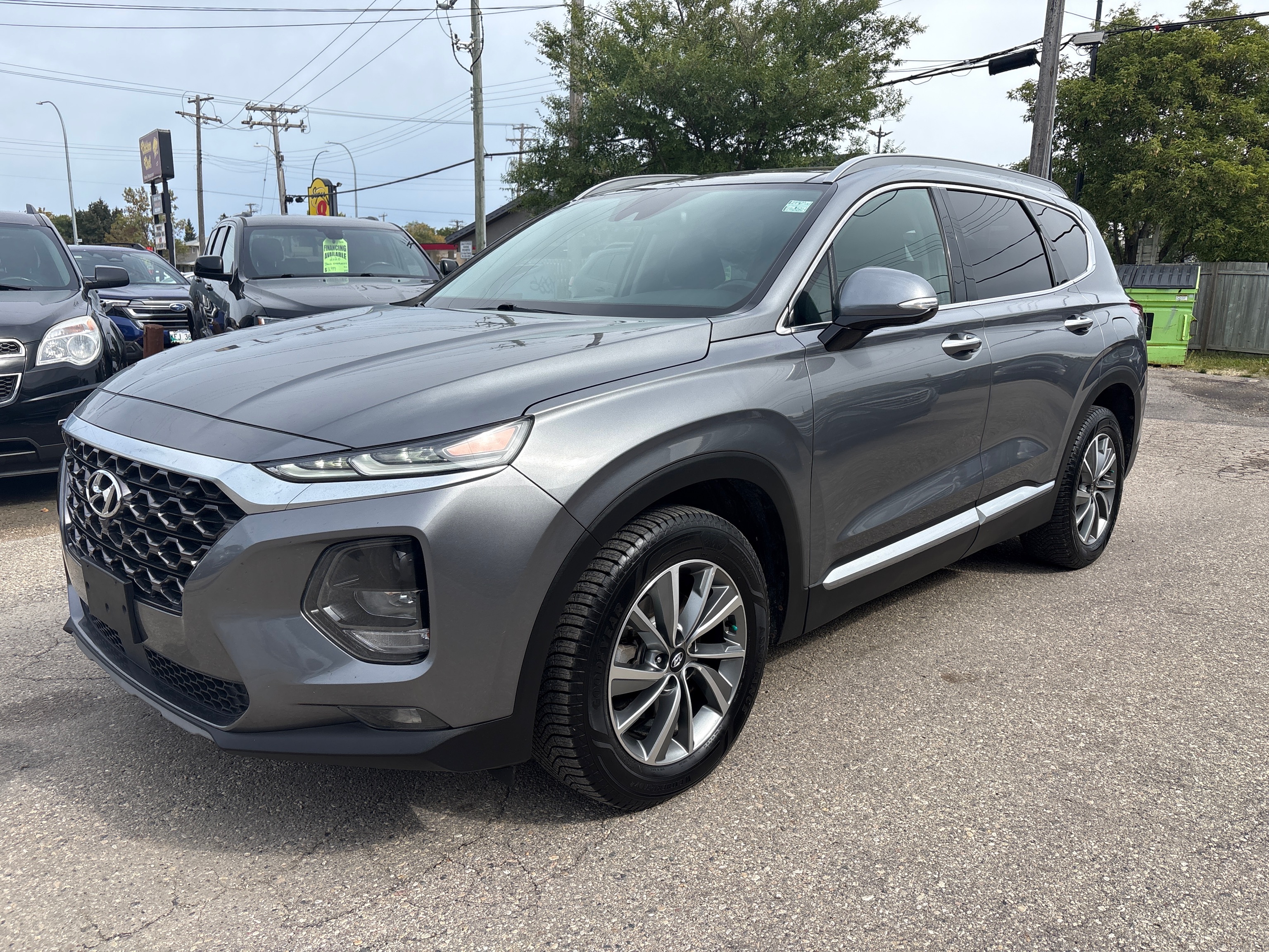 Gray 2019 Hyundai Santa Fe SUV / Crossover  8-Speed Automatic
