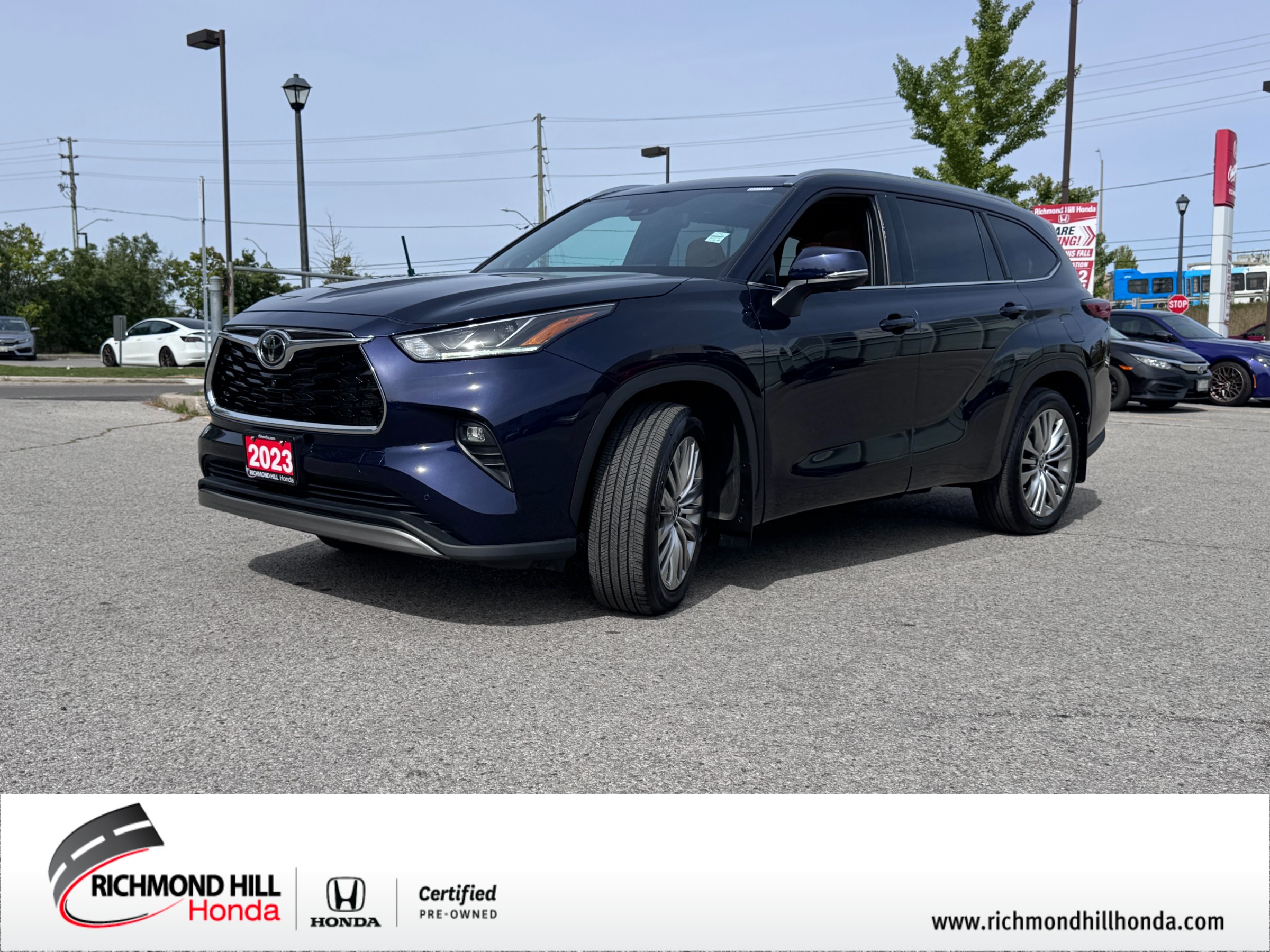 Blue 2023 Toyota Highlander SUV / Crossover All-Wheel Drive 8-Speed Automatic
