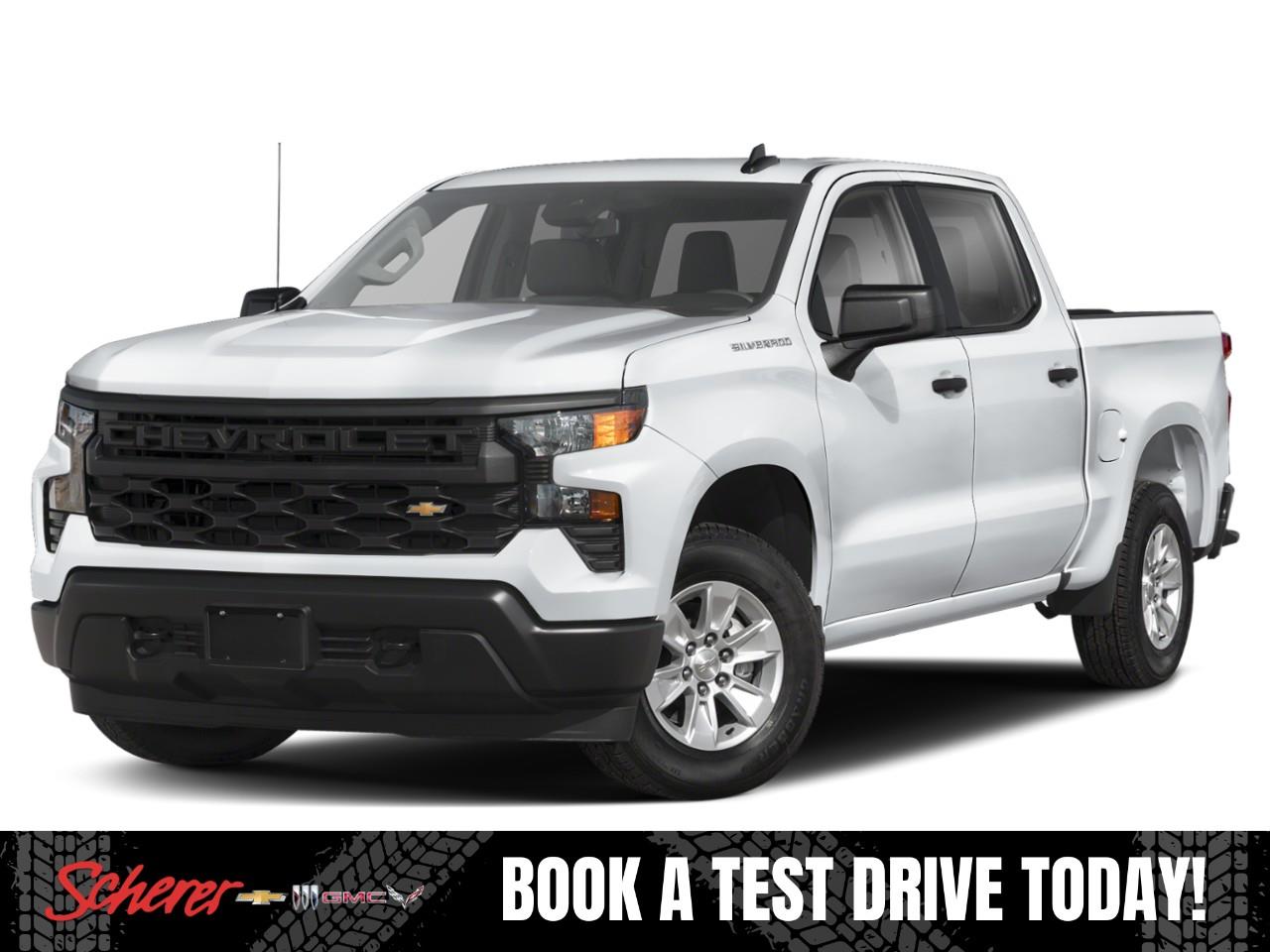 White 2026 Chevrolet Silverado 1500 Pickup Truck Four-Wheel Drive 8-Speed Automatic