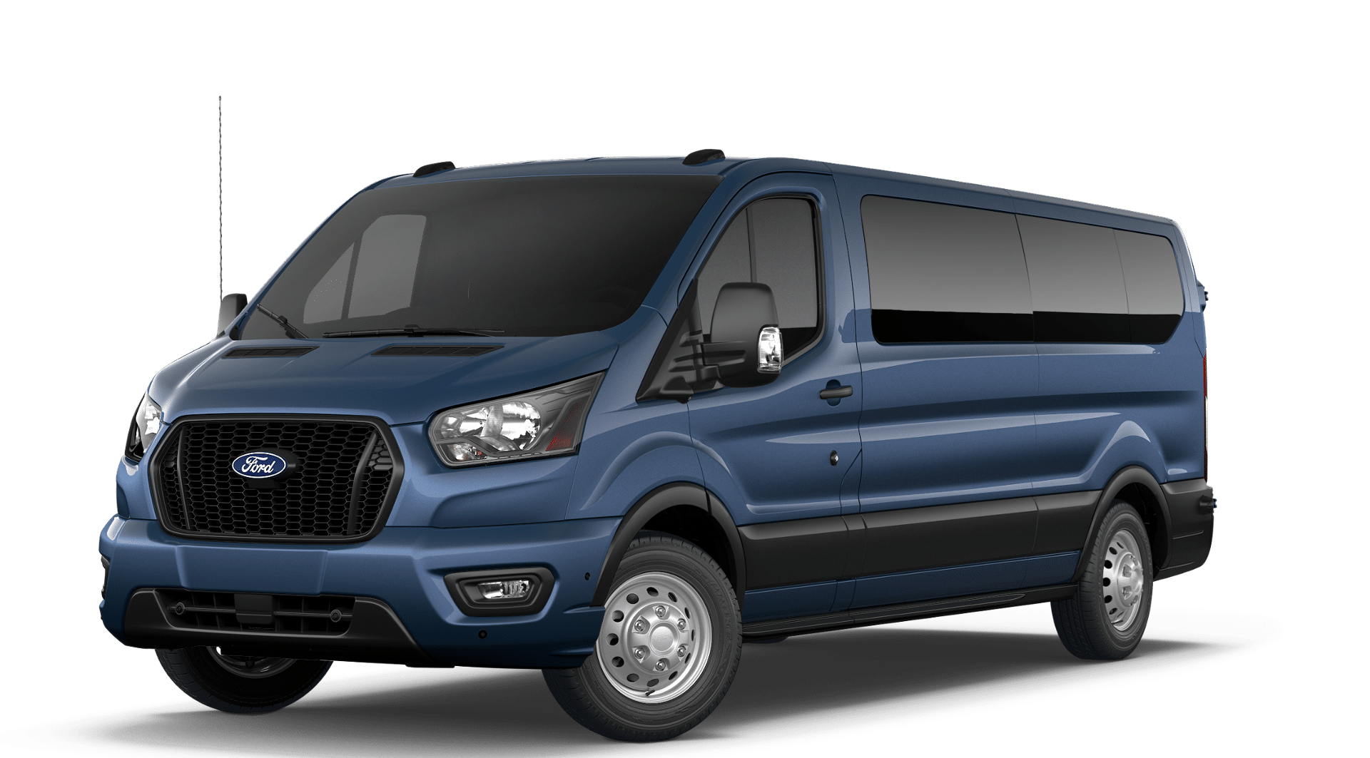 Blue 2027 Ford Transit Passenger Van All-Wheel Drive Automatic