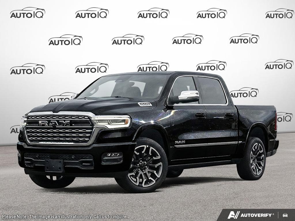 Black 2026 RAM 1500 Pickup Truck Four-Wheel Drive 8-Speed Automatic