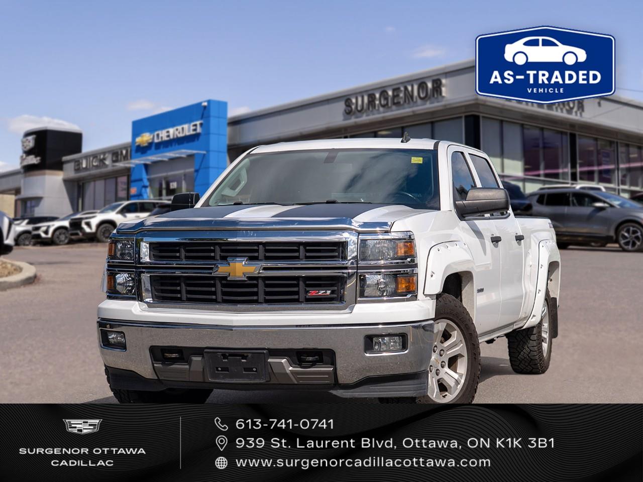 White 2014 Chevrolet Silverado 1500 Pickup Truck Four-Wheel Drive 6-Speed Automatic