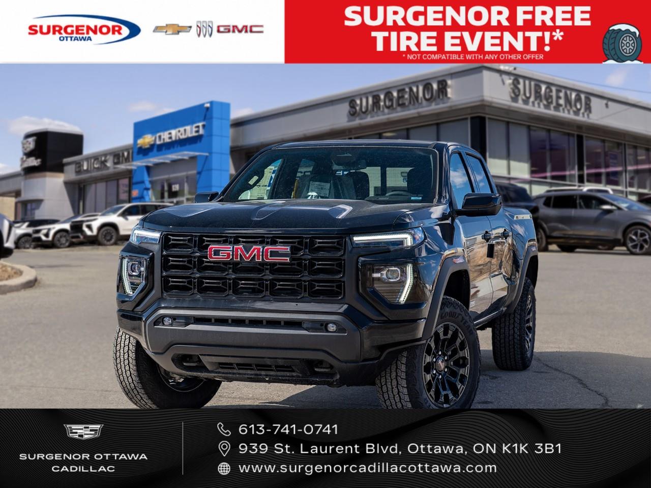 Black 2026 GMC Canyon Pickup Truck Four-Wheel Drive 8-Speed Automatic