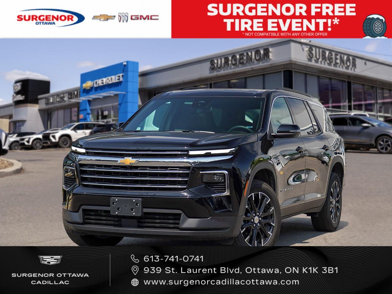 Black 2026 Chevrolet Traverse SUV / Crossover Four-Wheel Drive 8-Speed Automatic
