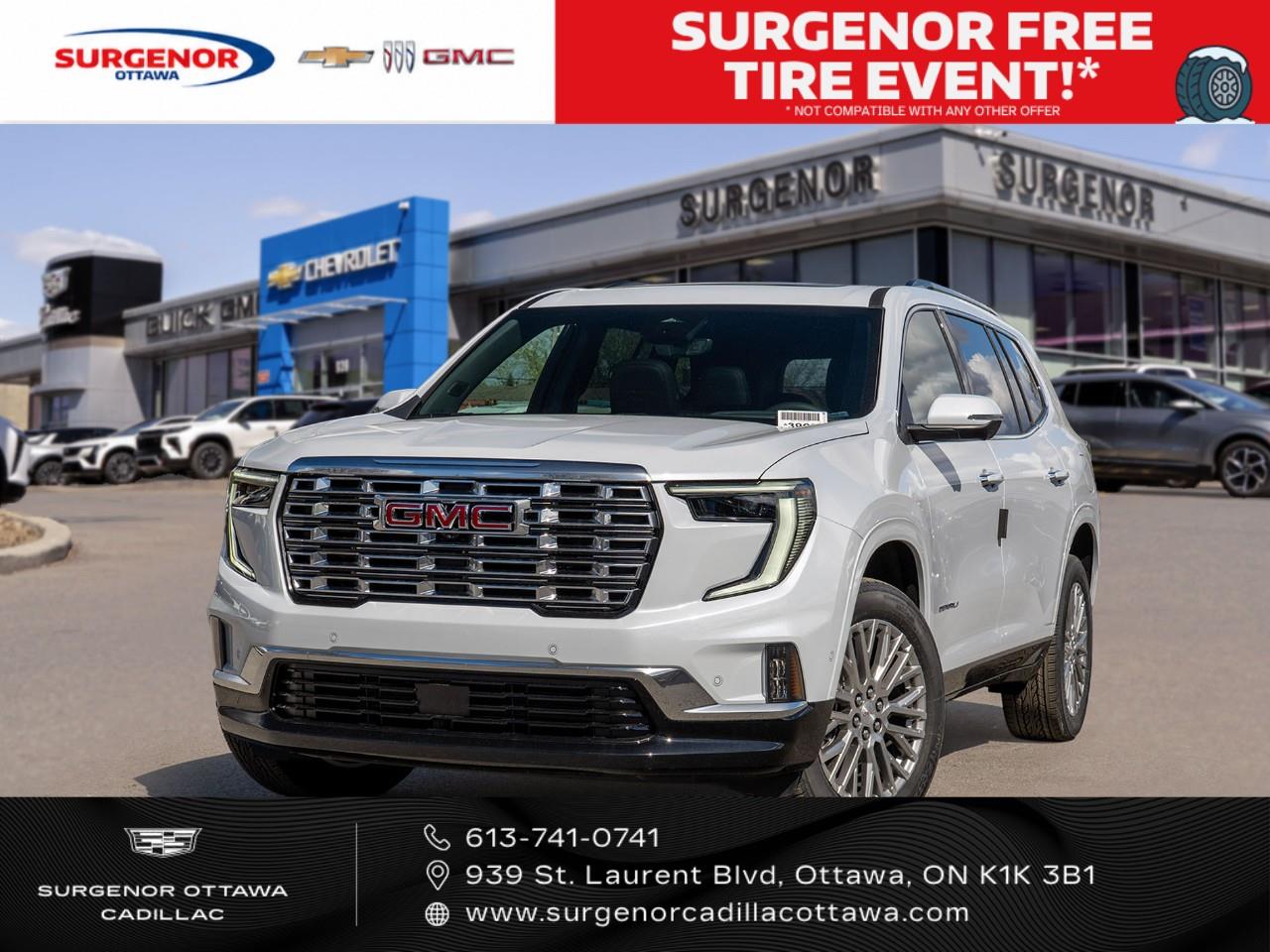 White 2026 GMC Acadia SUV / Crossover Four-Wheel Drive 8-Speed Automatic