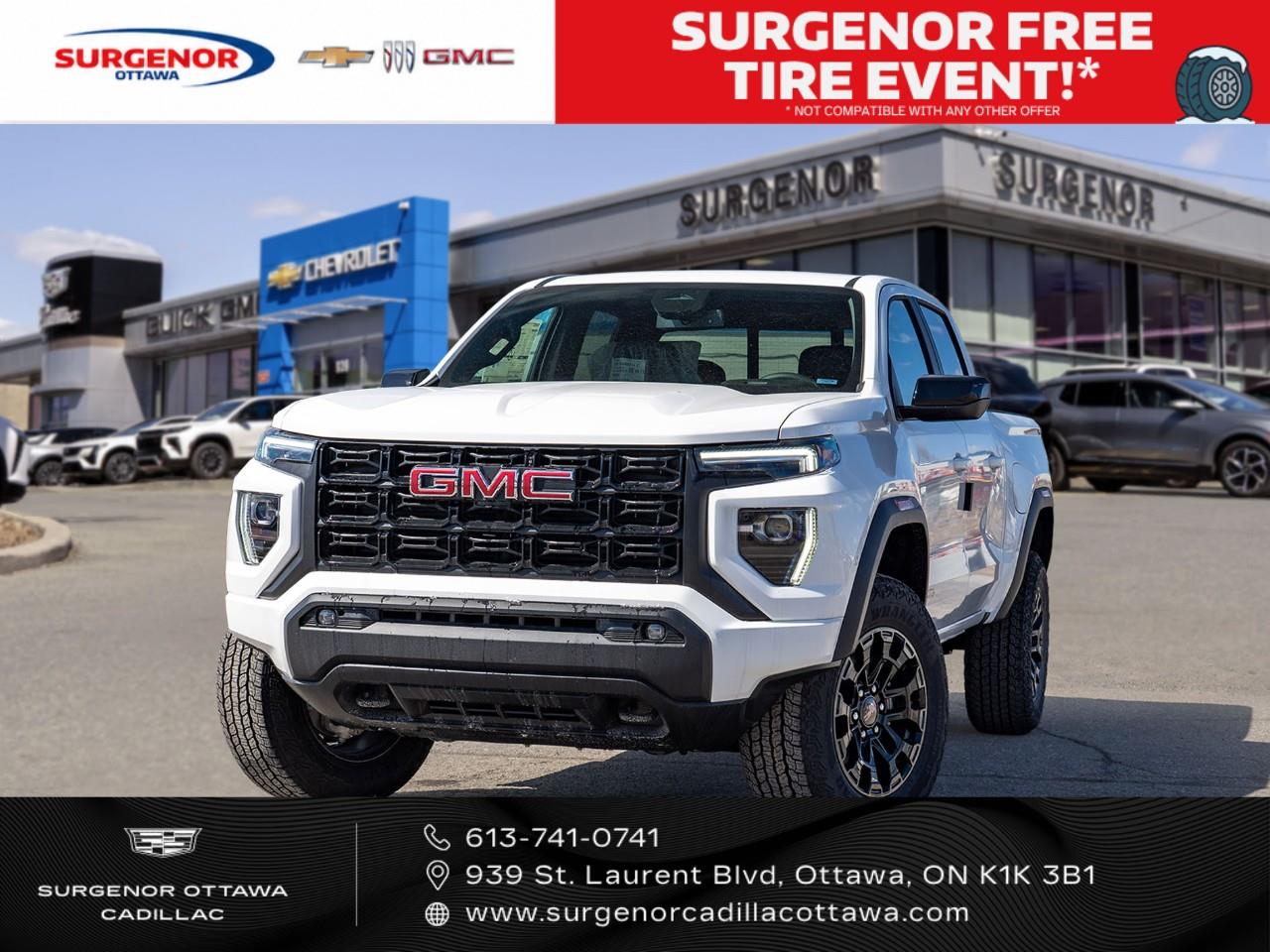 White 2026 GMC Canyon Pickup Truck Four-Wheel Drive 8-Speed Automatic