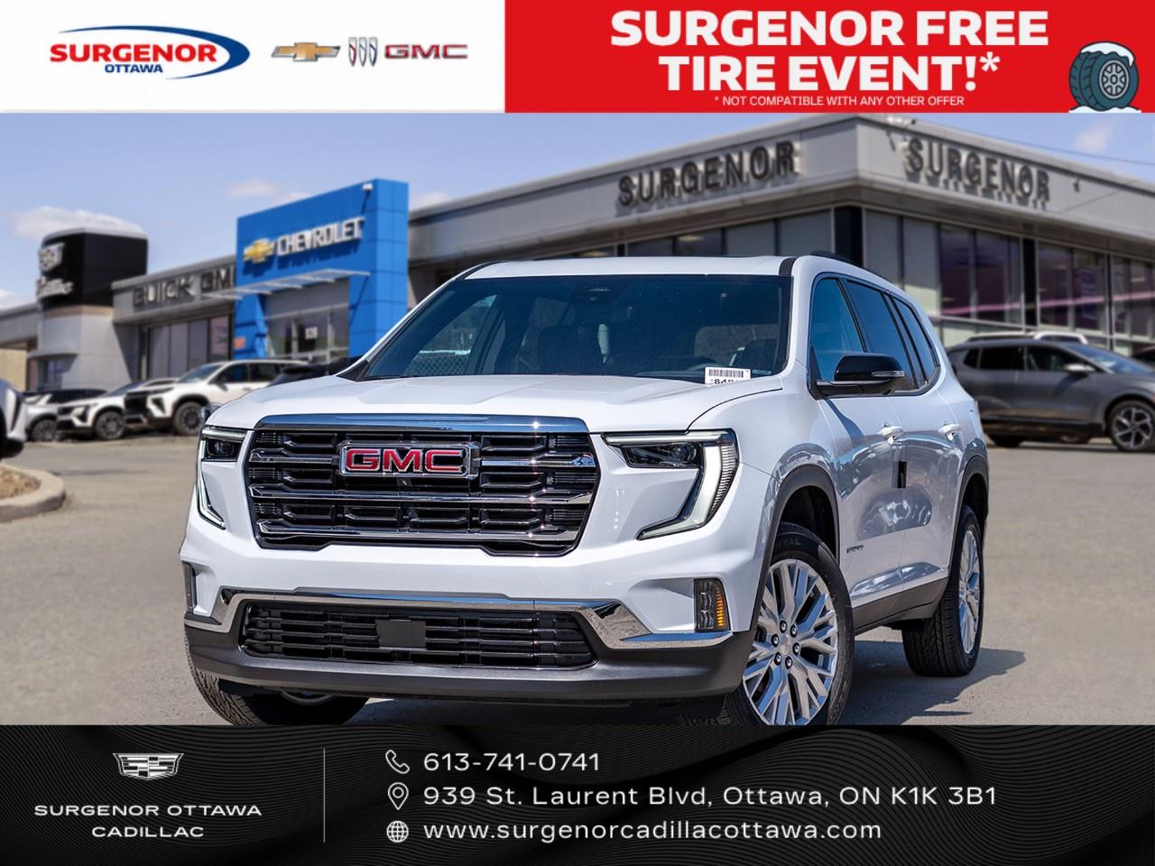 White 2026 GMC Acadia SUV / Crossover Four-Wheel Drive 8-Speed Automatic