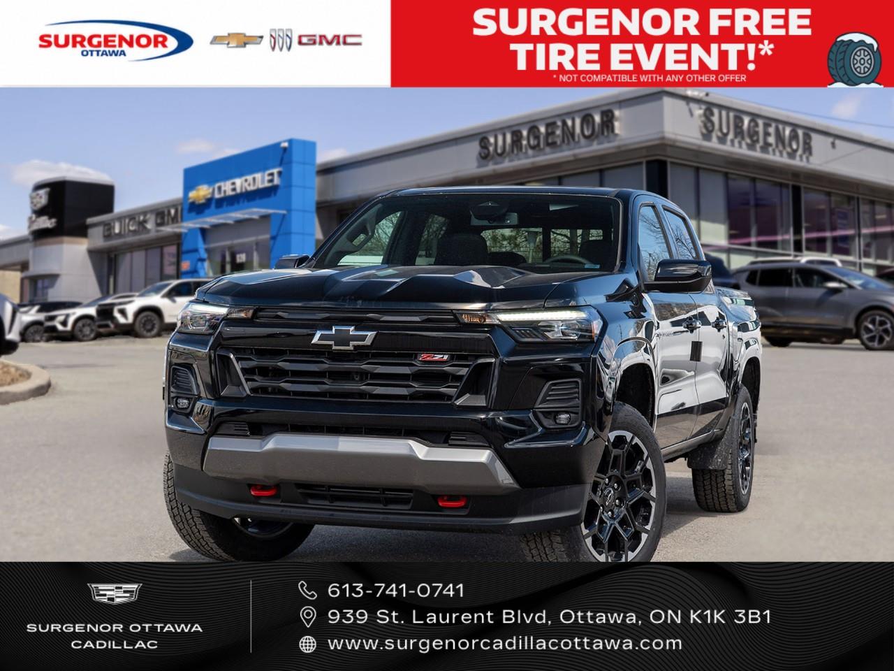 Black 2026 Chevrolet Colorado Pickup Truck Four-Wheel Drive 8-Speed Automatic