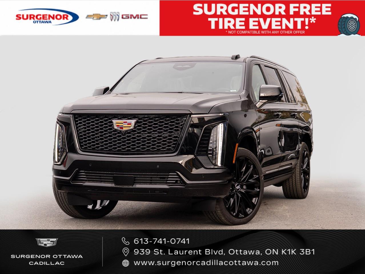 Black 2026 Cadillac Escalade ESV SUV / Crossover Four-Wheel Drive Automatic