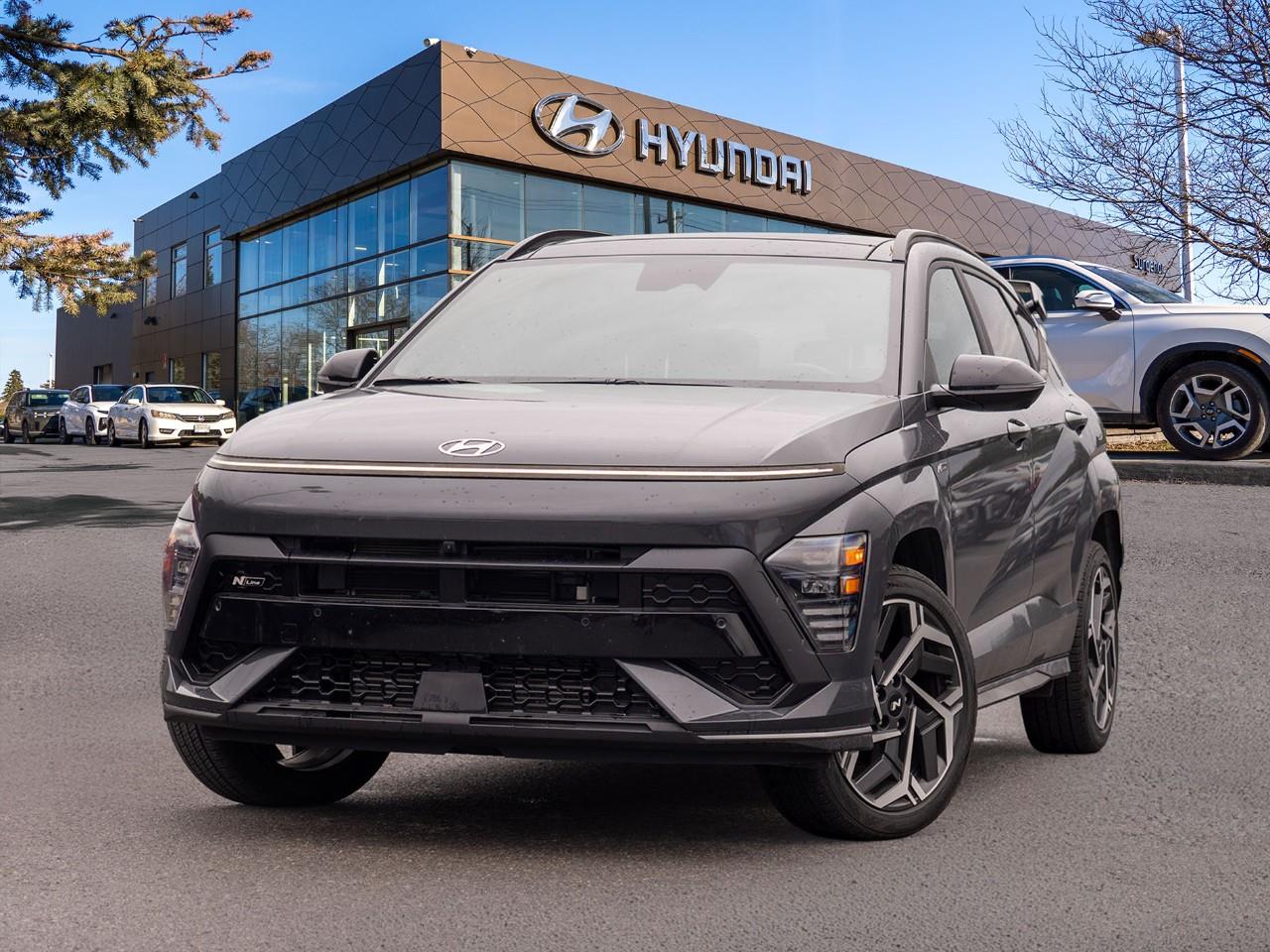Gray 2024 Hyundai Kona SUV / Crossover  8-Speed Automatic