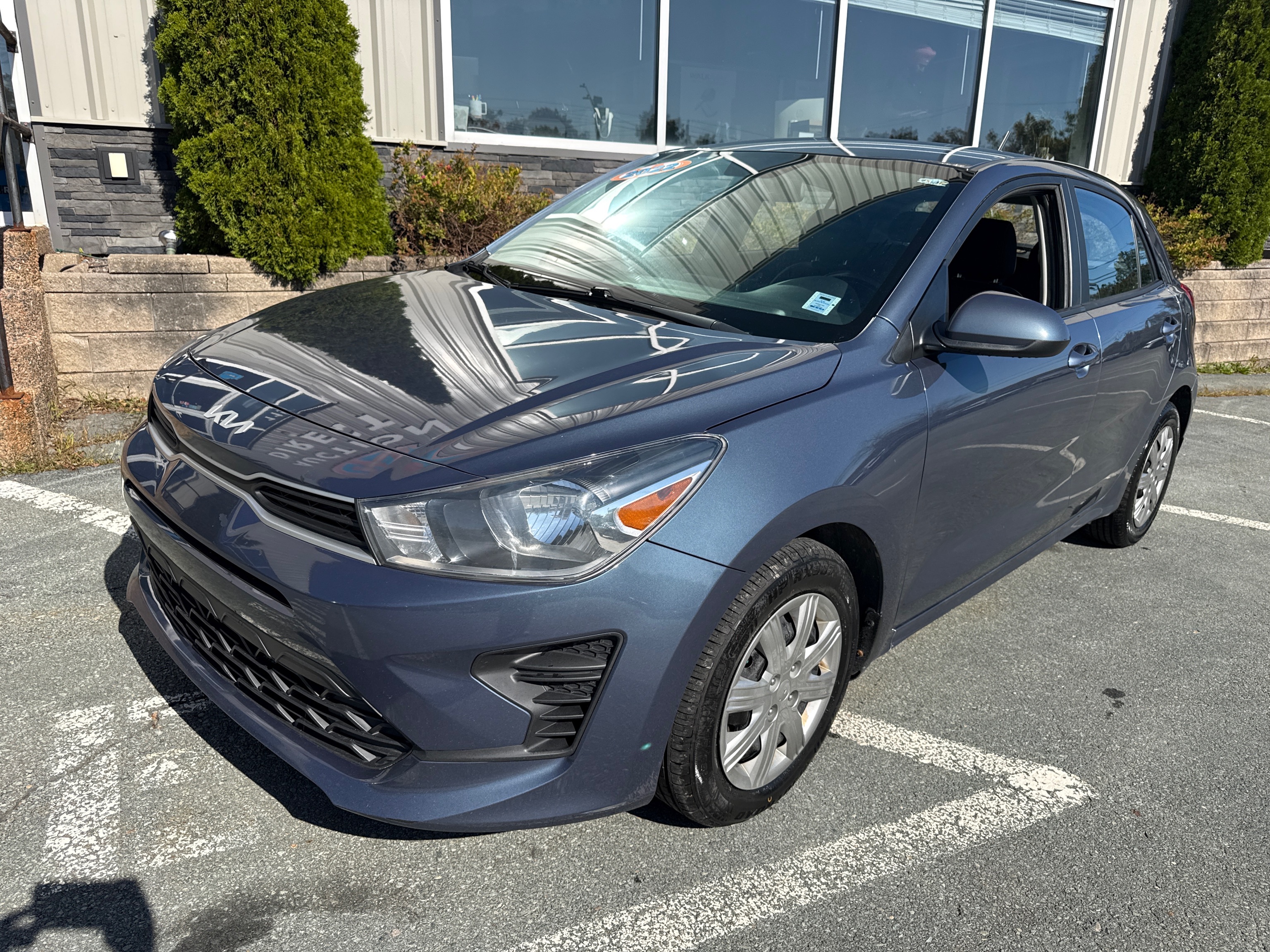 Blue 2022 Kia Rio5 Wagon  Continuously Variable Transmission
