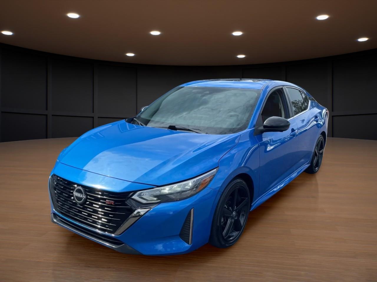 Blue 2024 Nissan Sentra Sedan Front-Wheel Drive Continuously Variable Transmission