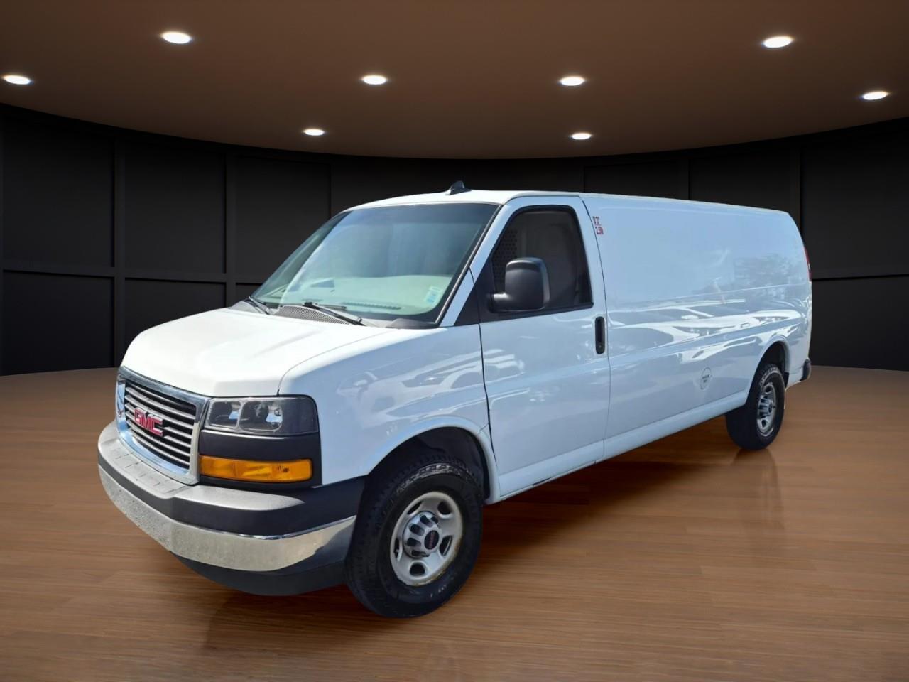 White 2022 GMC Savana Cargo Van Rear-Wheel Drive 8-Speed Automatic