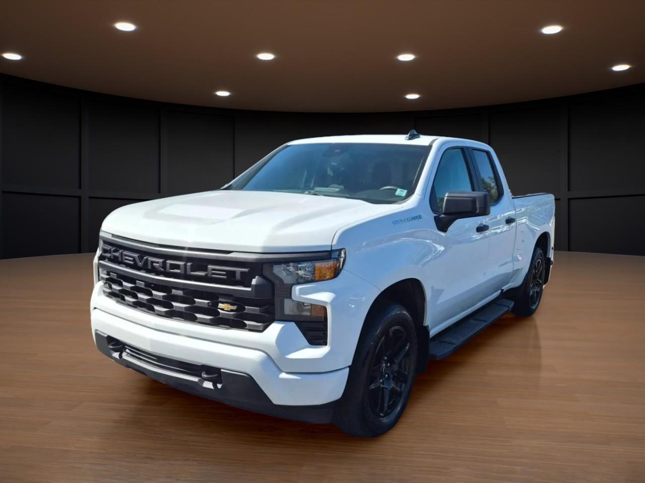 White 2023 Chevrolet Silverado 1500 Pickup Truck Four-Wheel Drive 8-Speed Automatic