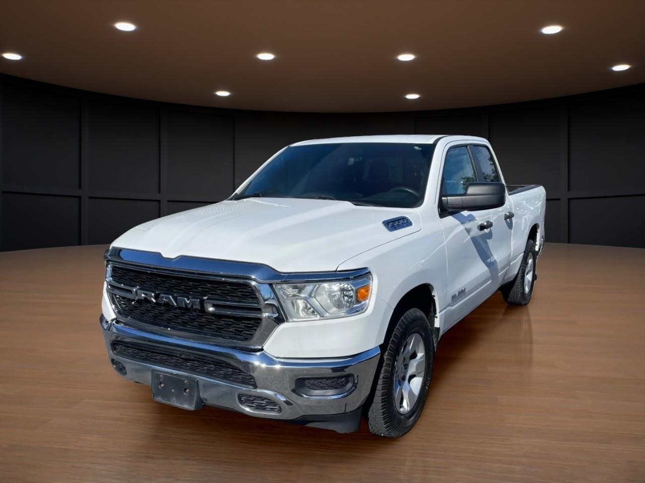 White 2022 RAM 1500 Pickup Truck Four-Wheel Drive 8-Speed Automatic