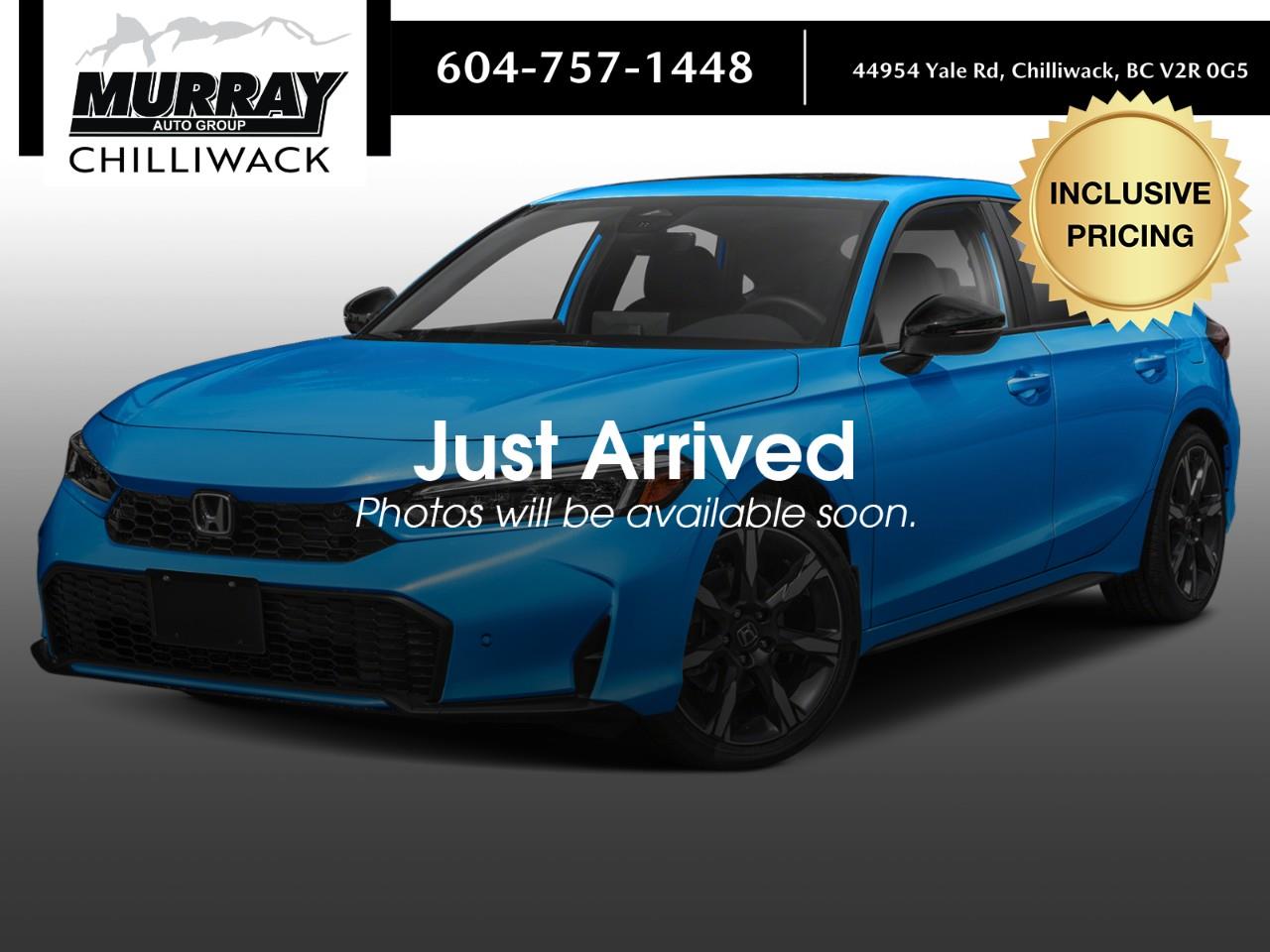Blue 2026 Honda Civic Hybrid Hatchback Front-Wheel Drive Continuously Variable Transmission