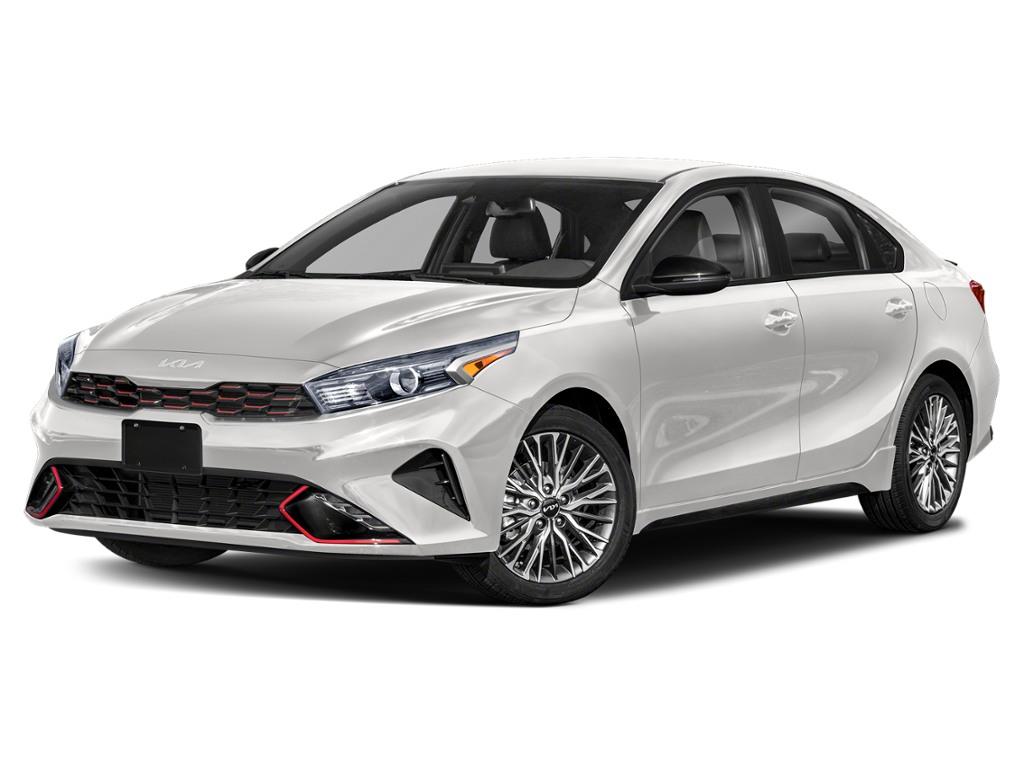 White 2024 Kia Forte Sedan Continuously Variable Transmission