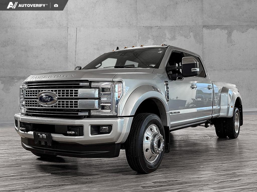 Silver 2019 Ford F-450 Super Duty Pickup Truck Four-Wheel Drive 6-Speed Automatic